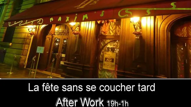 AfterWork Hôtel Particulier Maxim's