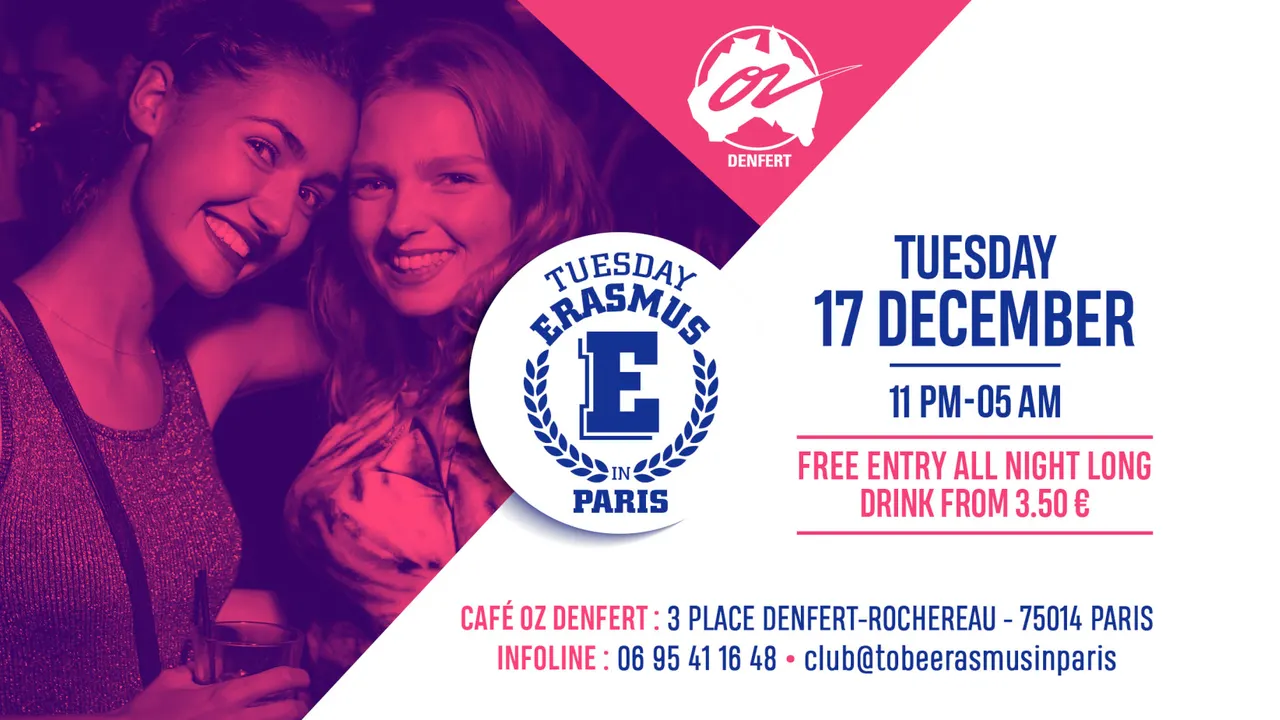 TUESDAY ERASMUS IN PARIS