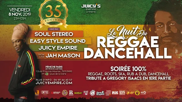 La nuit du reggae dancehall tribute a gregory Isaacs jah mason en showcase