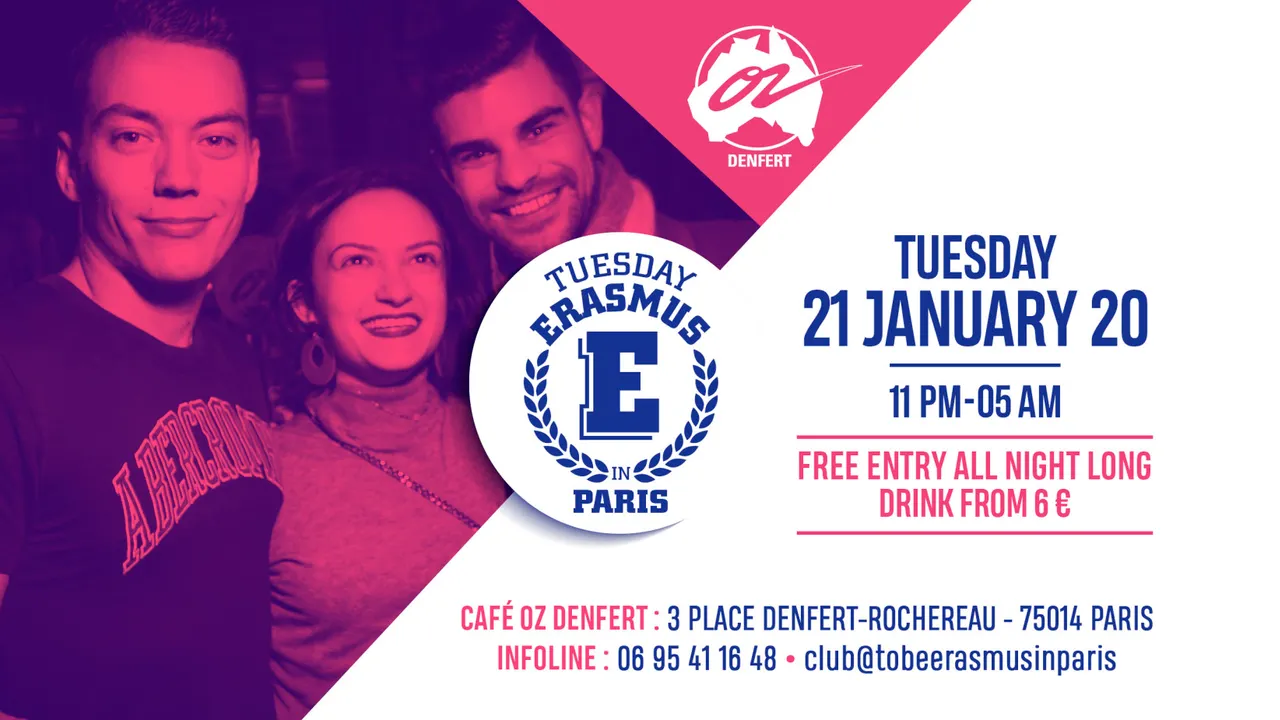 TUESDAY ERASMUS IN PARIS