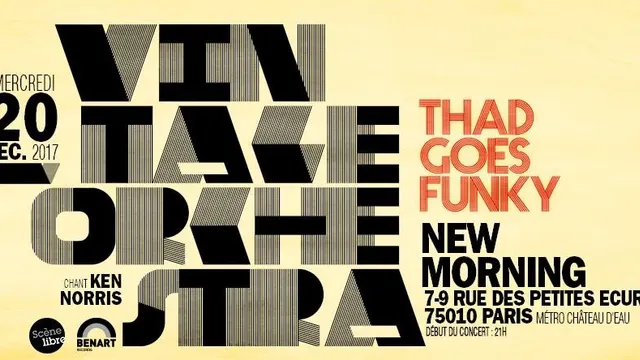 Vintage Orchestra / Thad Goes Funky / invité : Ken Norris