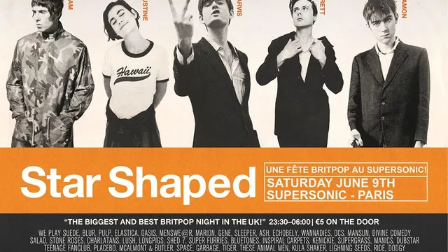 Star Shaped Club Paris - Une Fête Britpop d'été au Supersonic