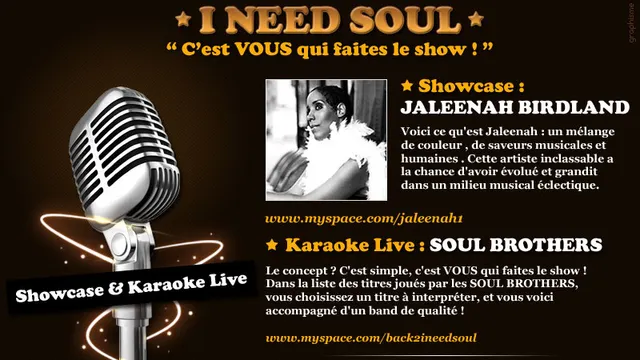 I need Soul !! Live & Soul Karaoké