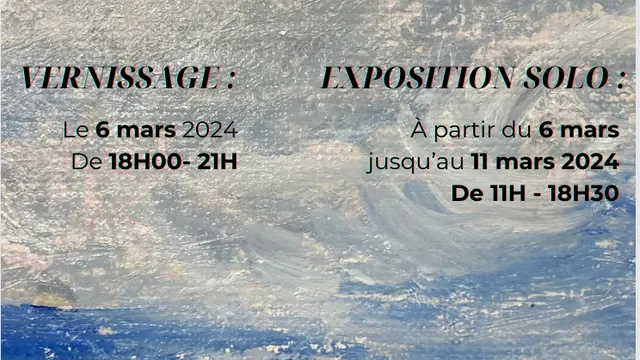 EXPOSITION SOLO :  Isabelle Fauquez