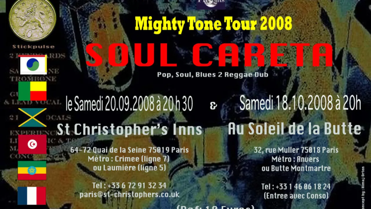 SOUL CARETA LIVE IN PARIS, MIGHTY TONE TOUR 2008
