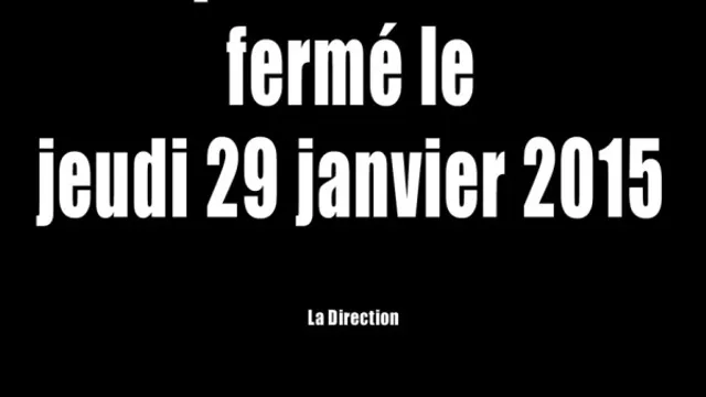 SOIRÉE ANNULÉE