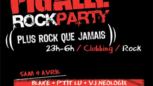 PIGALLE ROCK PARTY
