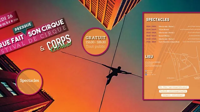 La rue fait (presque) son cirque - Notre festival de cirque GRATUIT revient !