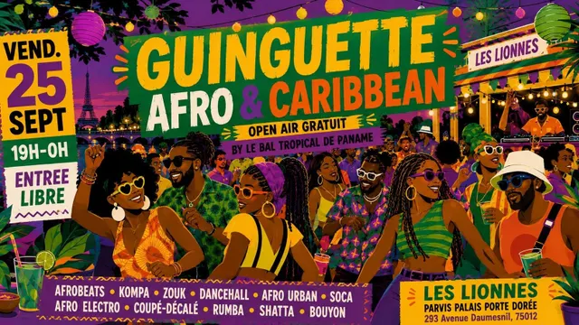 Guinguette Afro & Caribbean - Sunset Open Air Gratuit !