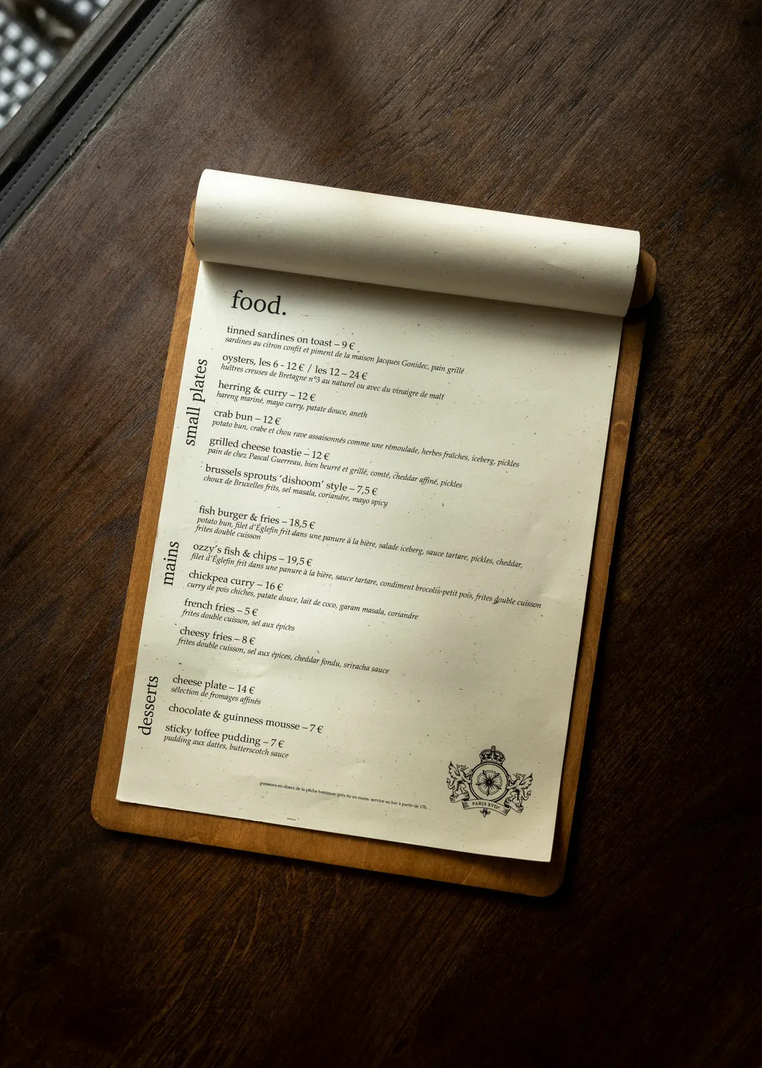 The Blossom Arms Restaurant Bar Paris