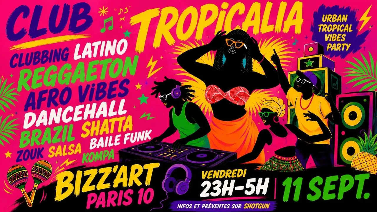 Club Tropicalia 11/9 ~ Afro, Latin, Caribbean, Brazil Vibes!