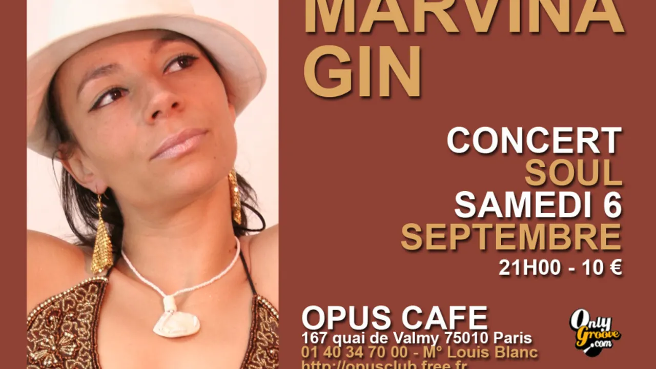 concert Marvina Gin à L'Opus