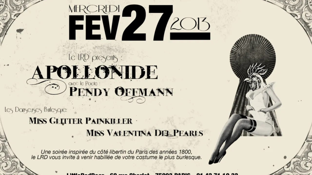 Apollonide : Poetry et Burlesque Soirée