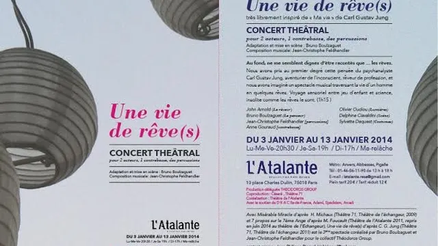 Une Vie de Rêve, Concert théâtral