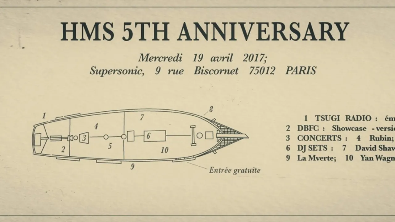 HMS 5th Anniversary! Rubin, Paprika Kinski, HMS DJs, Tsugi Radio