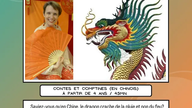 Dragons et empereurs  Contes (en français) et comptines (en chinois) à partir de 4 ans