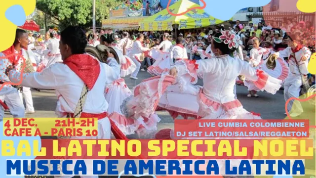 BAL LATINO SPECIAL NOËL ! Soirée cumbia, salsa, caribe, afro-latin, reggaeton II CAFE A (Paris 10)