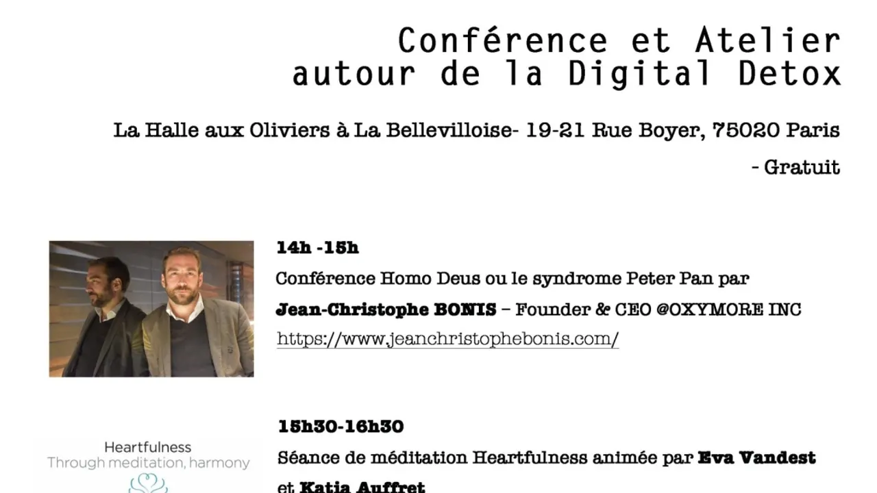 Conférence et atelier autour de la Digital Detox