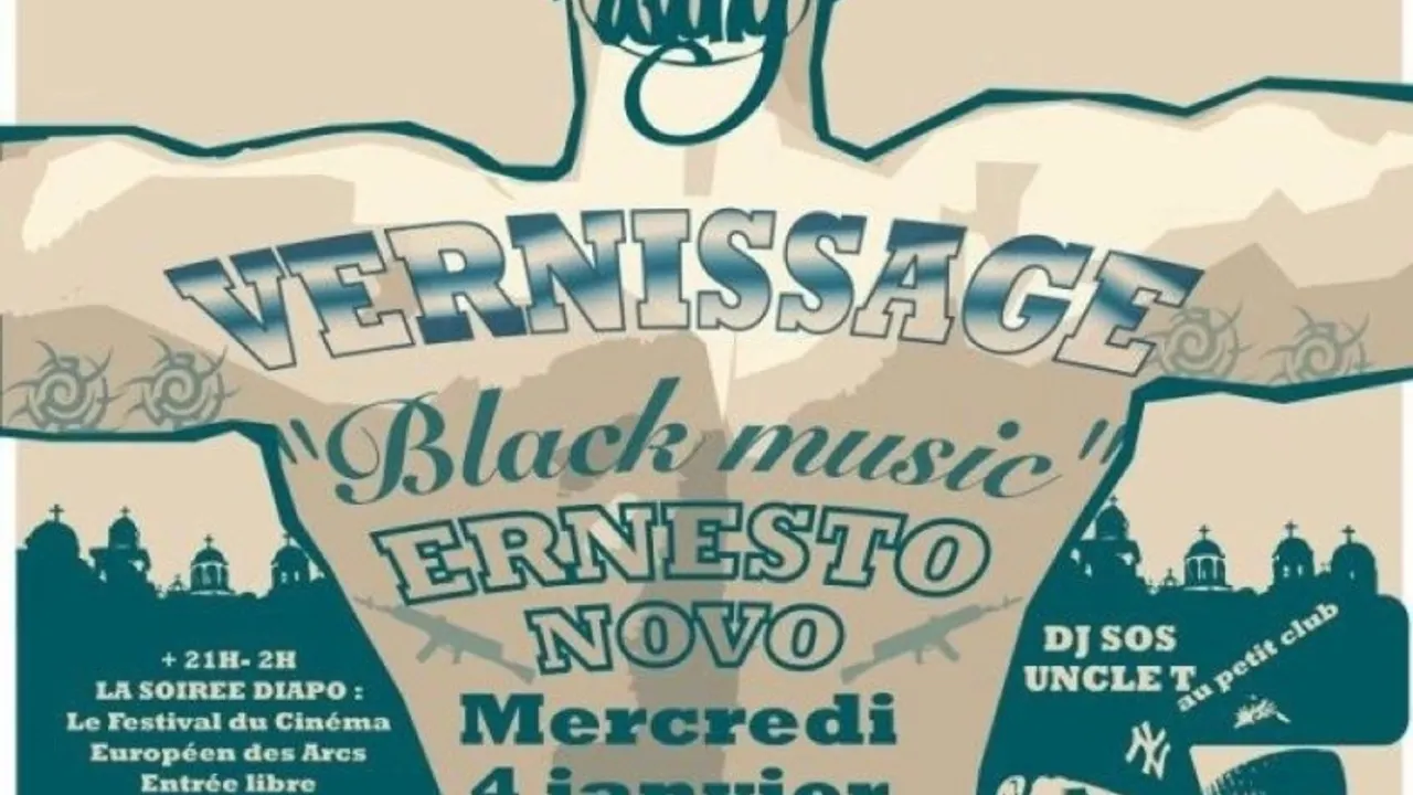 VERNISSAGE A LA POP UP GALERIE :  BLACK MUSIC PAR ERNESTO NO