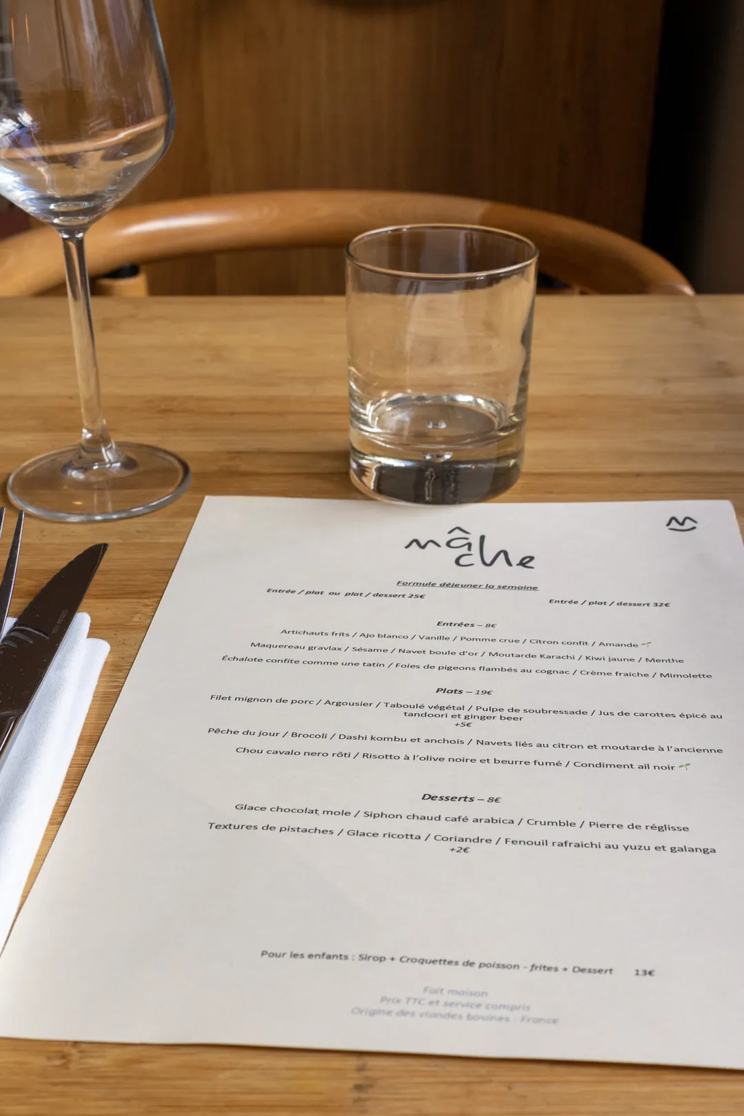 Mâche Restaurant Paris