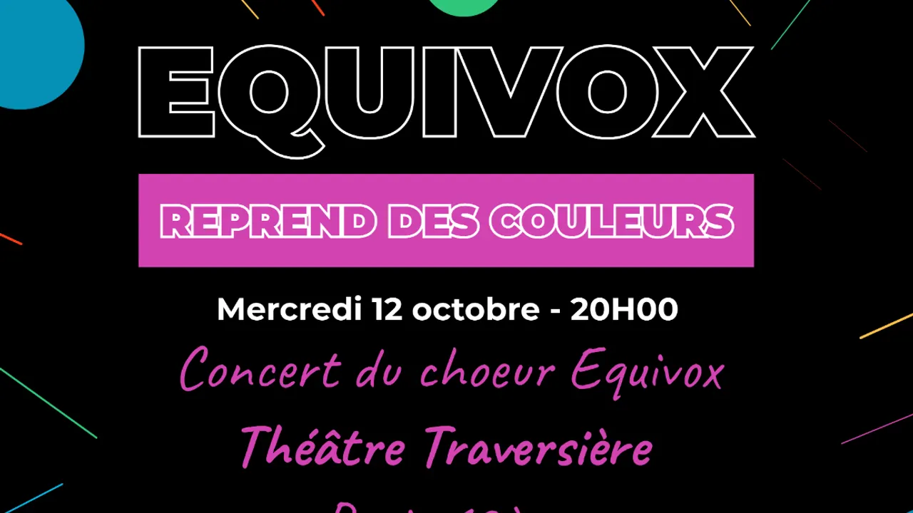 Concert chœur LGBTQIA+ de Paris : "Equivox reprend des couleurs"