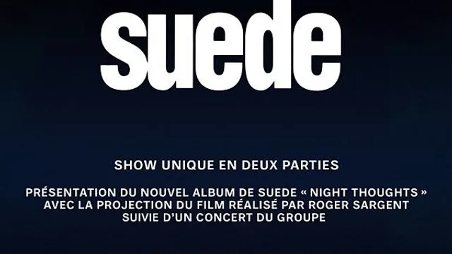 Suede en concert à La Cigale / Night Thoughts