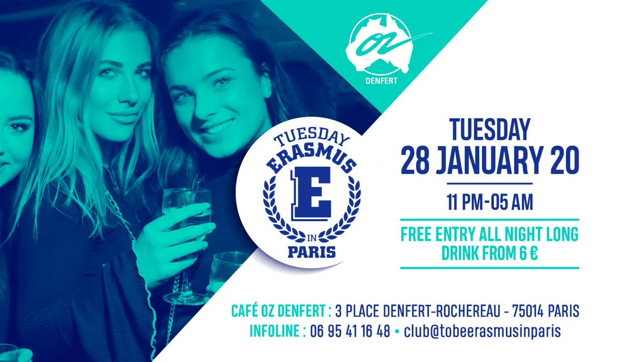 TUESDAY ERASMUS IN PARIS