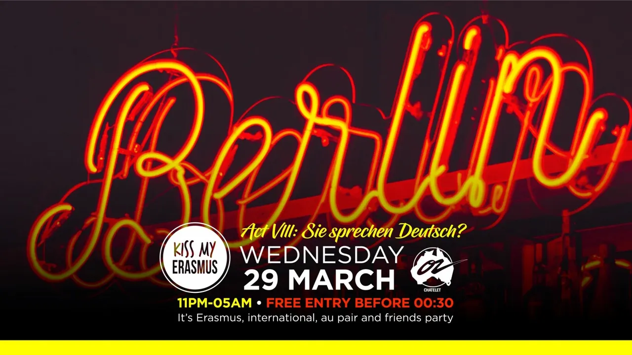 KISS MY ERASMUS @ CAFÉ OZ