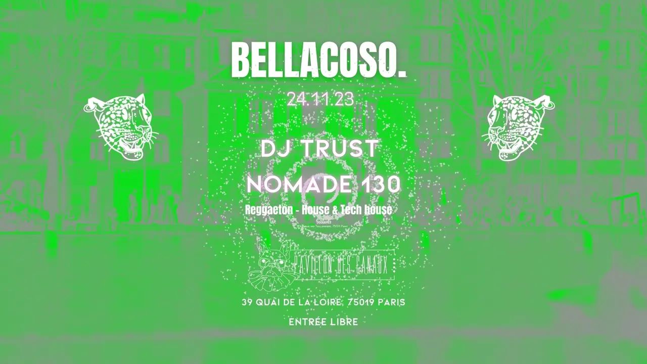 BELLACOSO. soirée latin-tech au Pavillon des Canaux