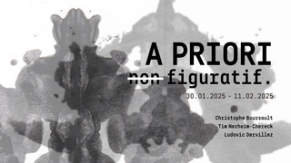 Vernissage : A PRIORI NON-FIGURATIF