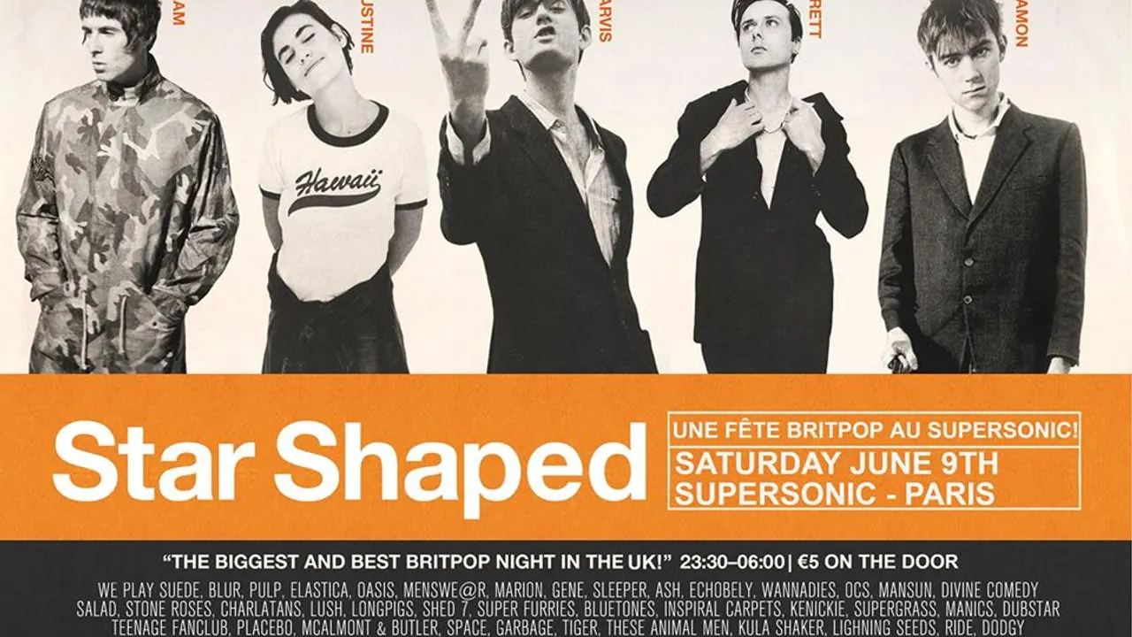 Star Shaped Club Paris - Une Fête Britpop d'été au Supersonic
