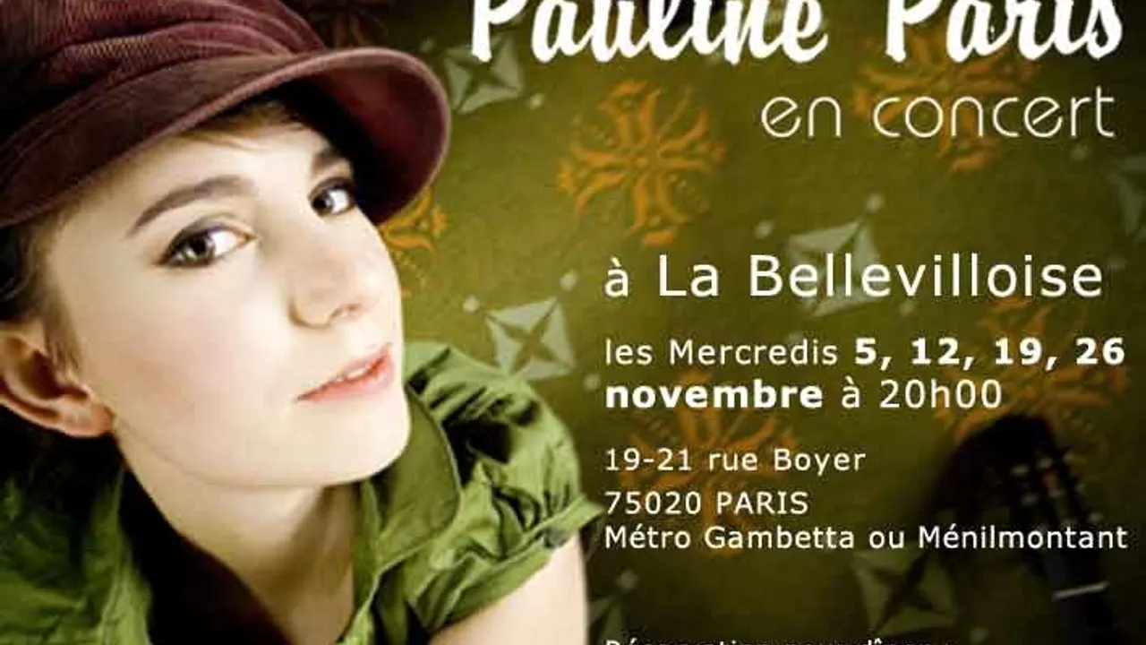 Pauline Paris en concert à la Bellevilloise