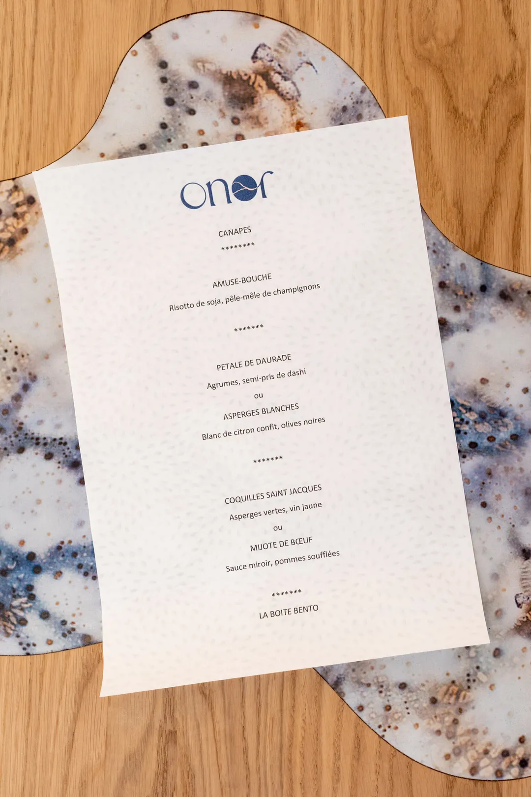 Onor par Thierry Marx Restaurant Paris