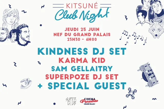 Superclub du Cinéma Paradiso : Kitsuné Club Night revient au Grand Palais