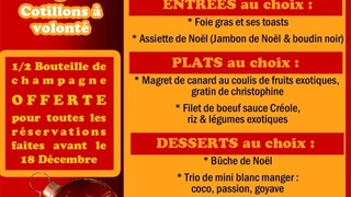 Soirée de noël au Caffé Créole