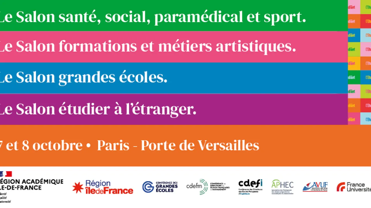 Salons de L'Etudiant : étudier à l'étranger, grandes écoles, formations artistiques...