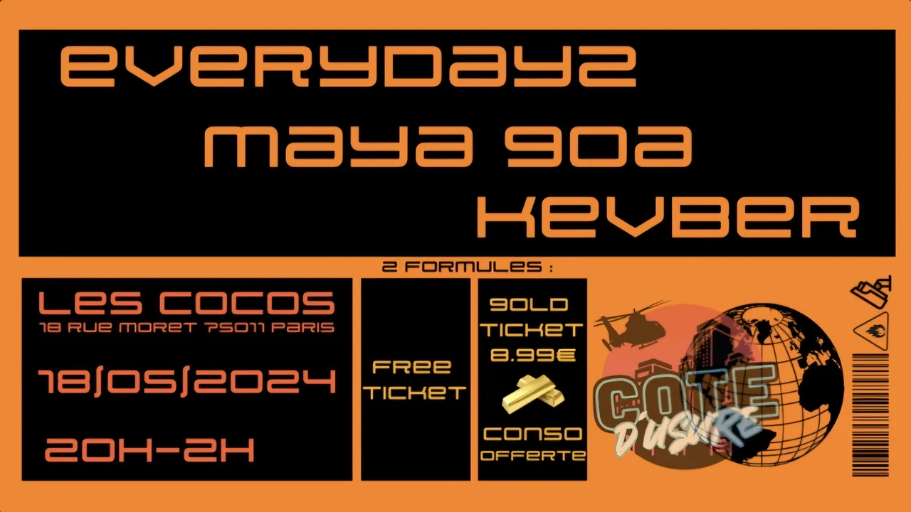 Everydayz, Maya Goa et BenMaster aux Coco's