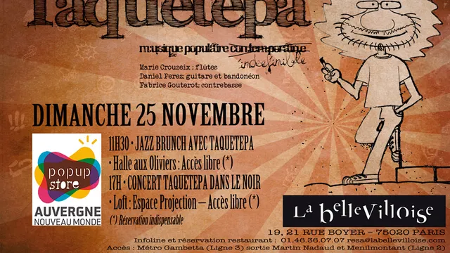Trio TAQUETEPA - Concert dans le Noir