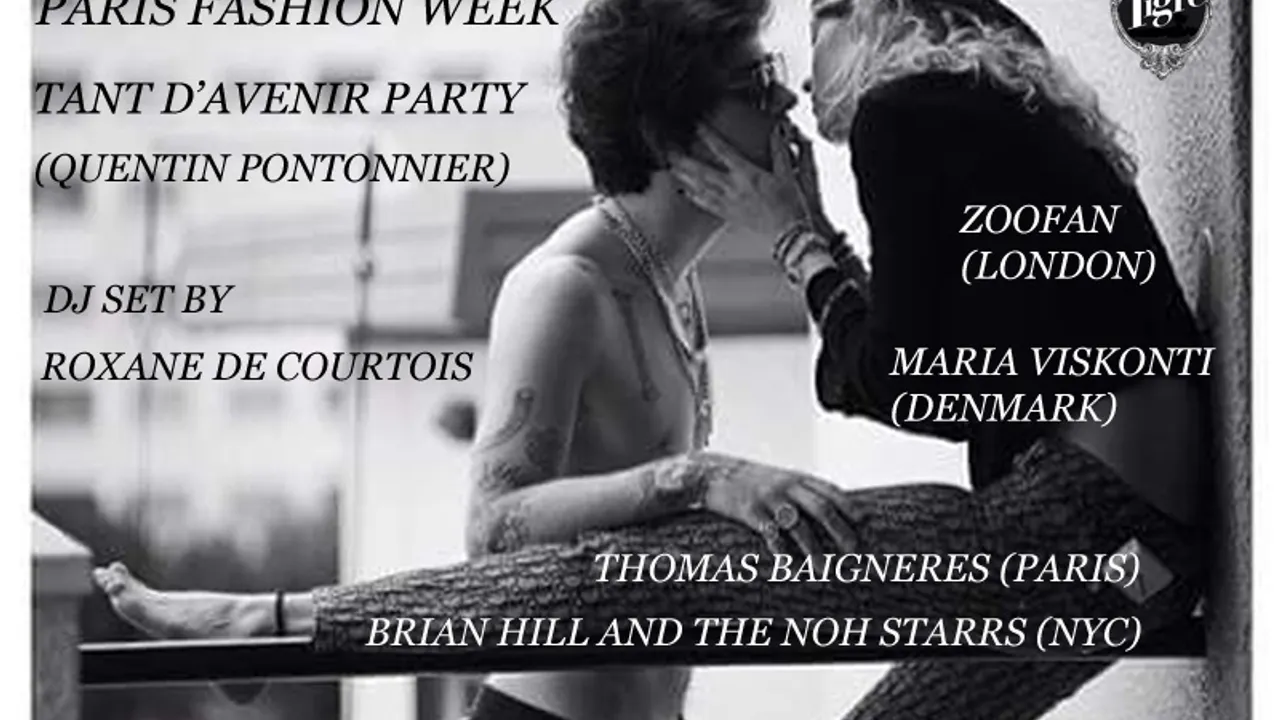 PARIS FASHION WEEK TANT D'AVENIR PARTY