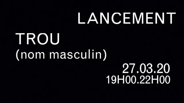 Lancement Petit Trou Fanzine