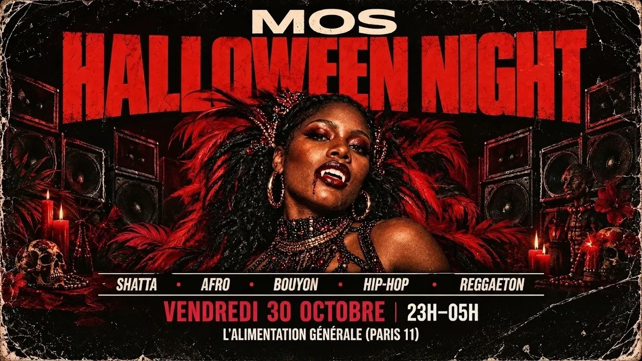 MOS HALLOWEEN NIGHT - Soirée Afro Shatta Hip-Hop Paris | 30.10.26