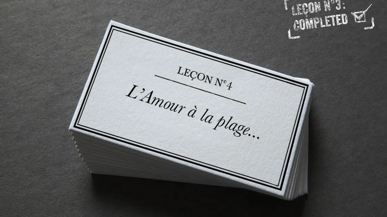 Leçon N4 : Faire l'amour sur la plage