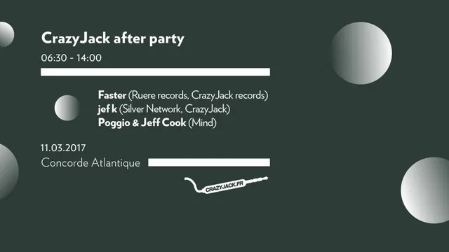 After CrazyJack  : Faster, jef k, Poggio & Jeff Cook