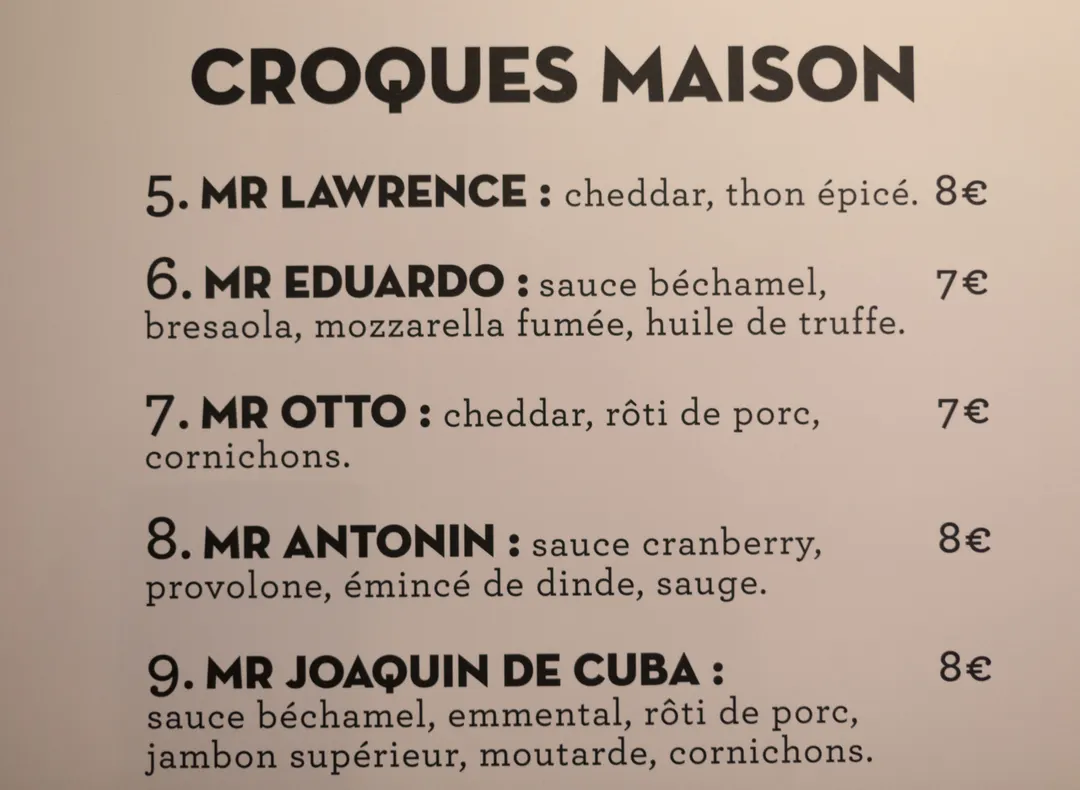 La Maison du Croque Monsieur Restaurant Paris
