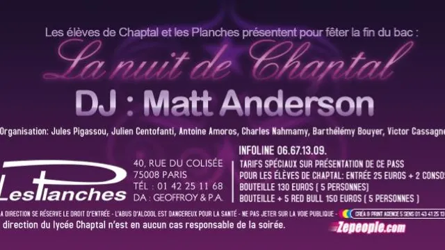 La nuit de Chaptal