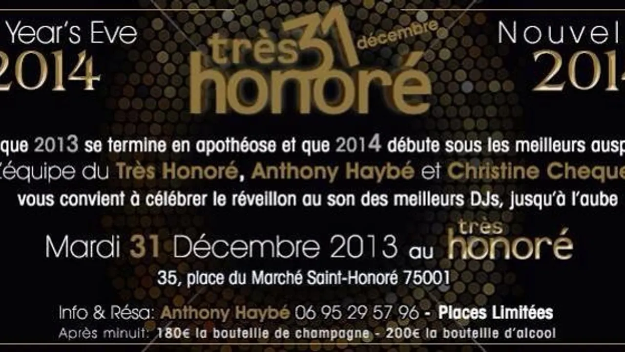 Le Réveillon du Très Honoré