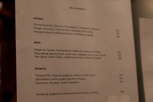 Plume Restaurant Paris