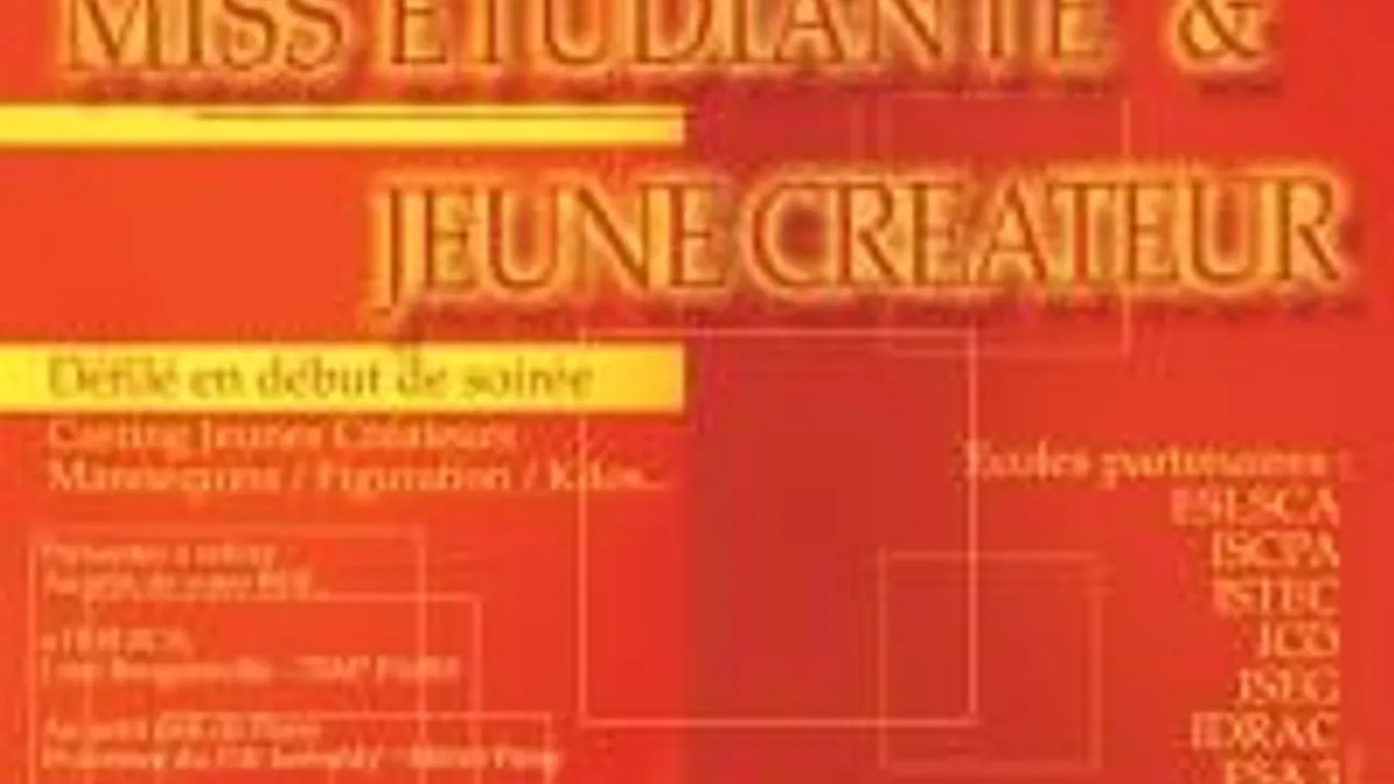 Gala Miss Etudiante Et Jeune Createur