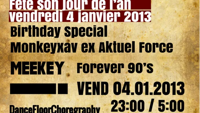 Party à la Maison fête son jour de l'an