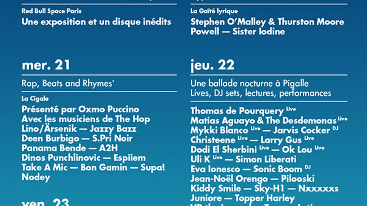 RBMA Festival Paris : Soumission